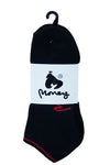 Mens Money Trainer Fully Cushioned Sport Socks 3 Pack Black Size 6-11