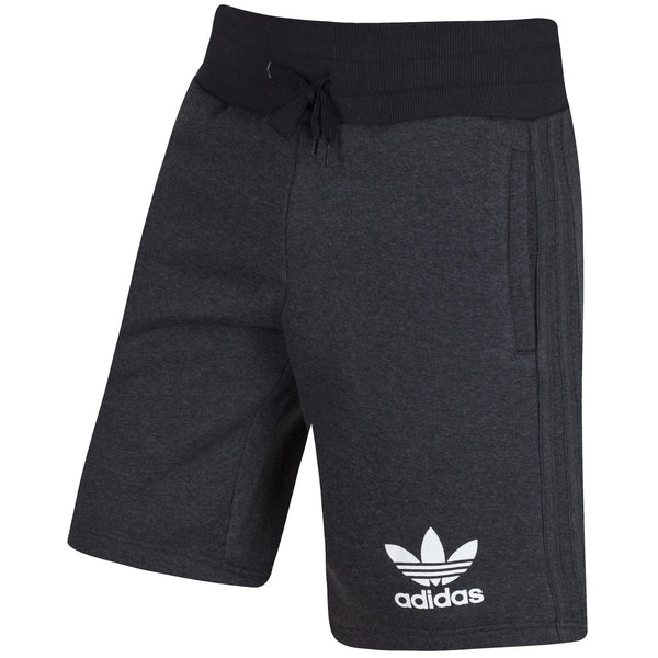 Adidas Mens Sport Ess Fleece Shorts Charcoal